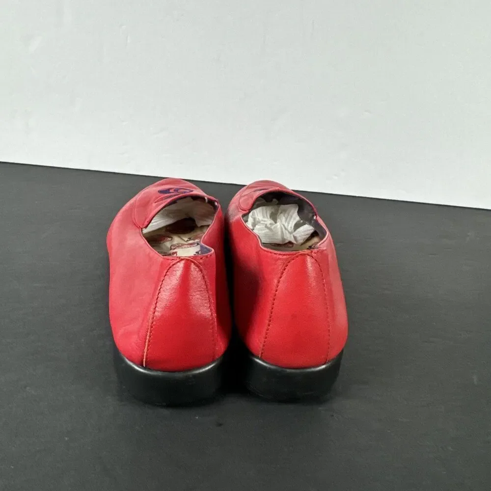 VTG Grashoppers by KEDS RED HAT SOCIETY shoes Red leather size 7.5 M PREOWNED‎